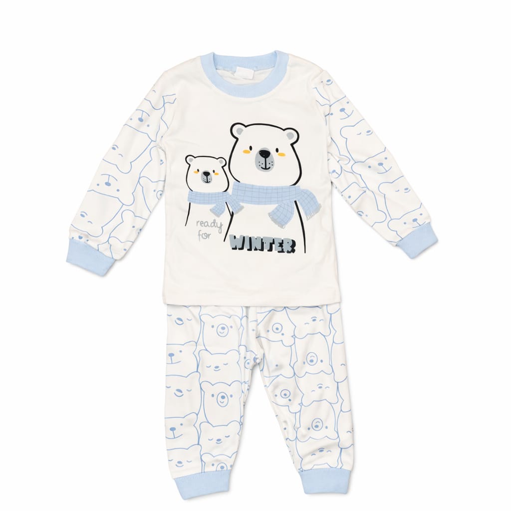 Baby Boy Teddy Bear Cotton Pajamas