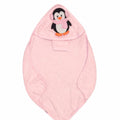Baby Girl Bath Towel with Loofah