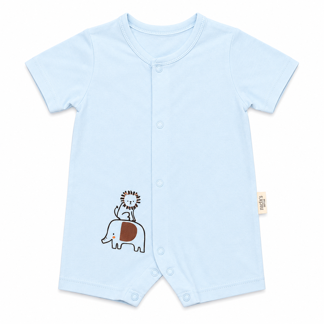 Boys Jungle Cotton Romper Set – 3 Pieces