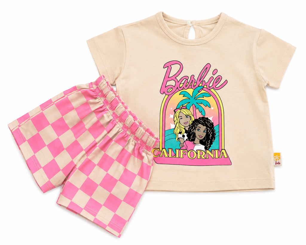 Girls Barbie Cotton Set – 2 Pieces