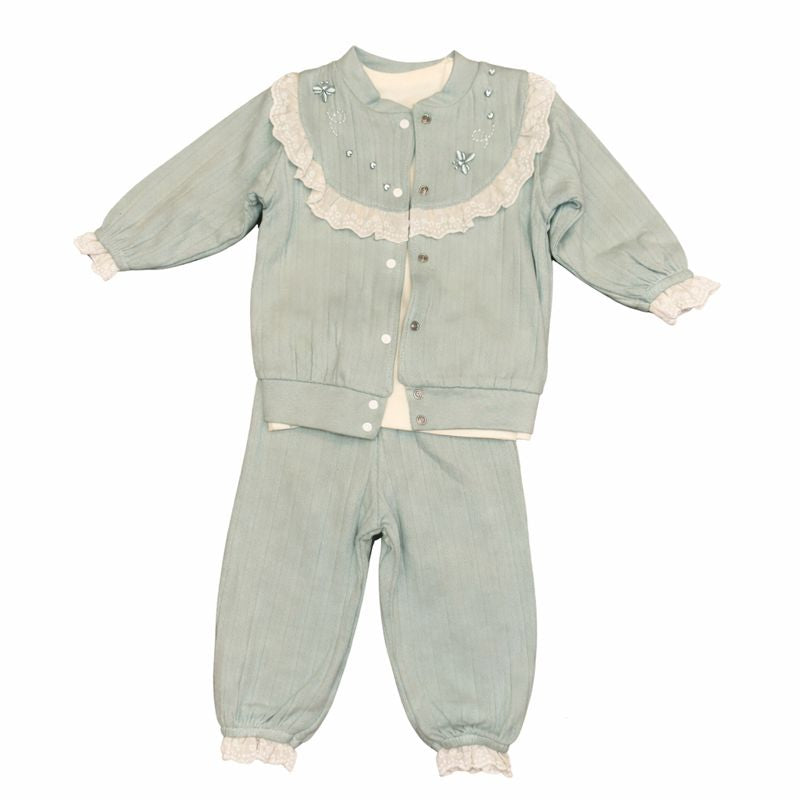 Girls’ Elegant Cotton Set – 3 Pieces