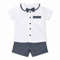 Marine Boys 2 Pieces Papillon Linen Set