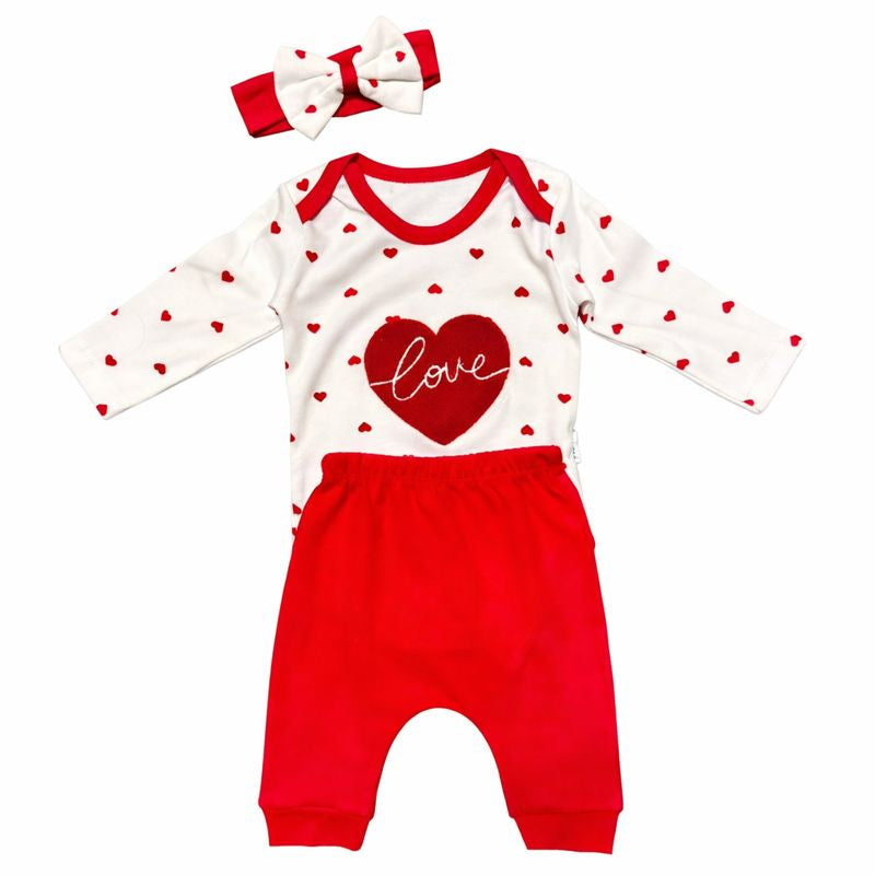 Girls Love Cotton Set – 3 Pieces