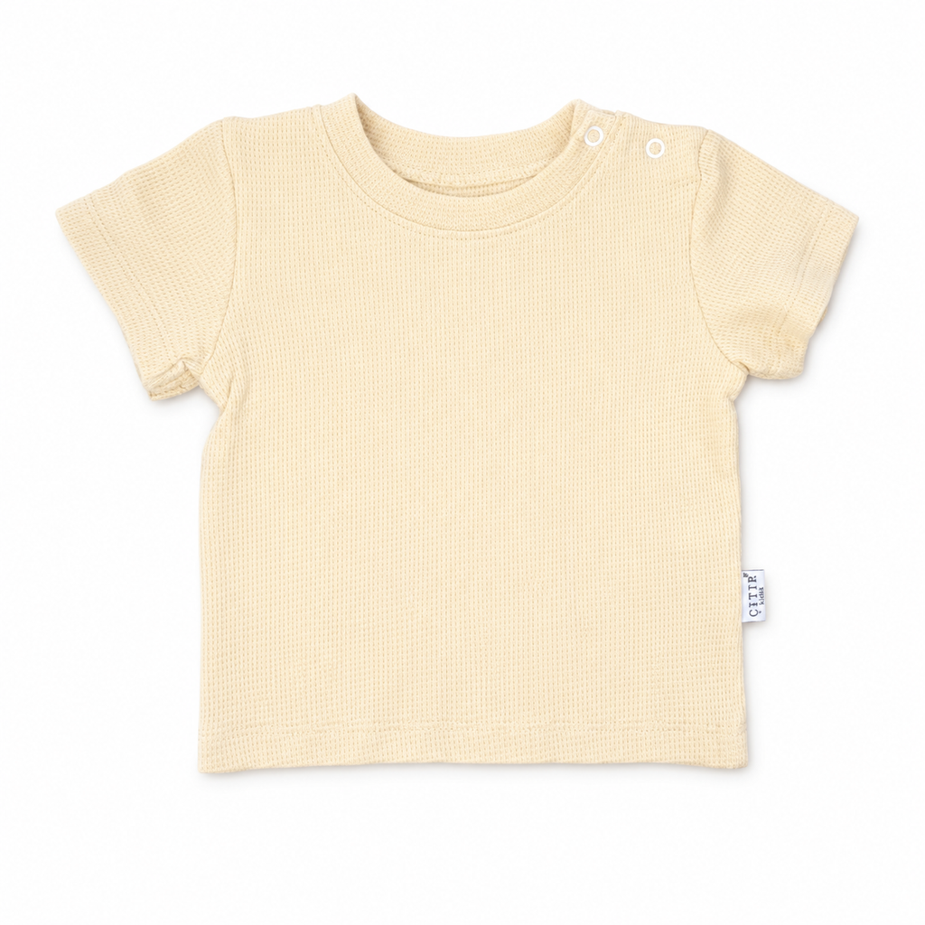 Boys Set 2 Pieces Cotton T-Shirt & Car Print Overall