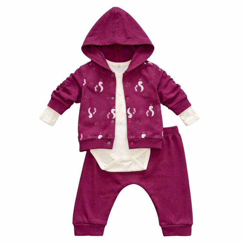 Swan Baby Girl Cotton Set