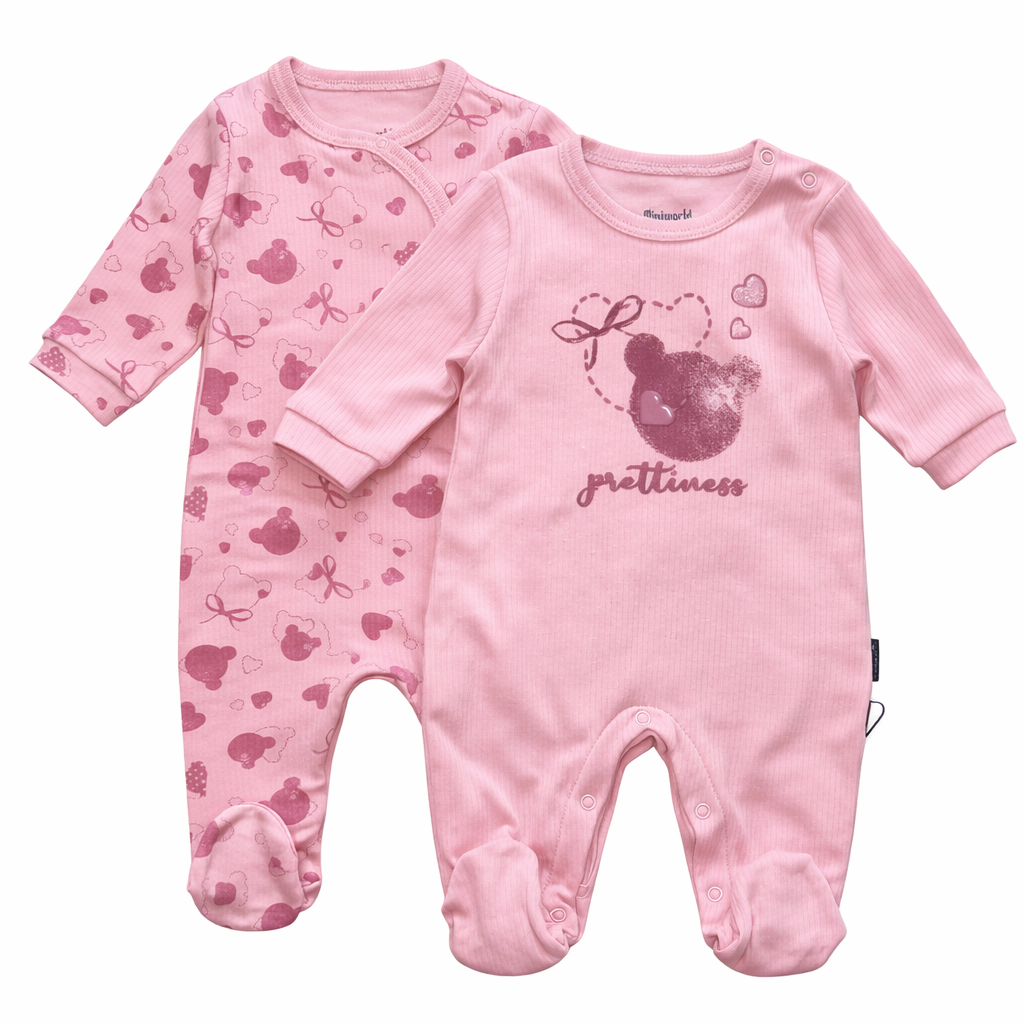 Baby Girl Jumpsuit Set – 2 Pieces