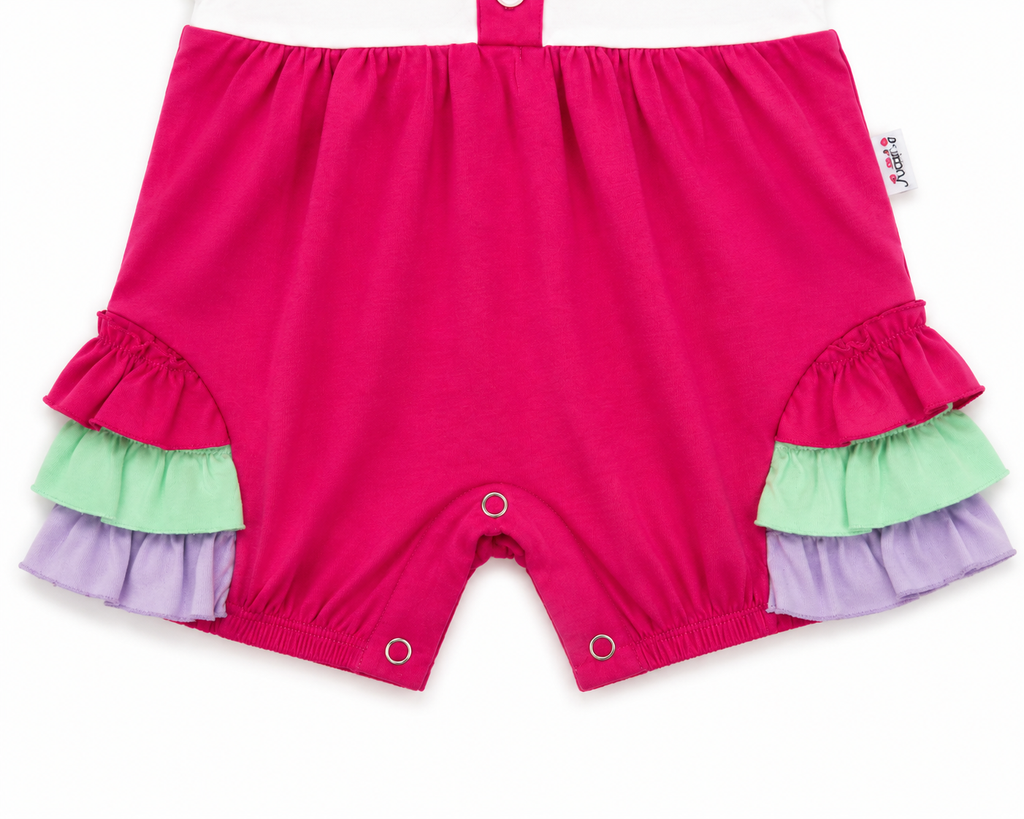 Girls Colorful Cotton Jumpsuit