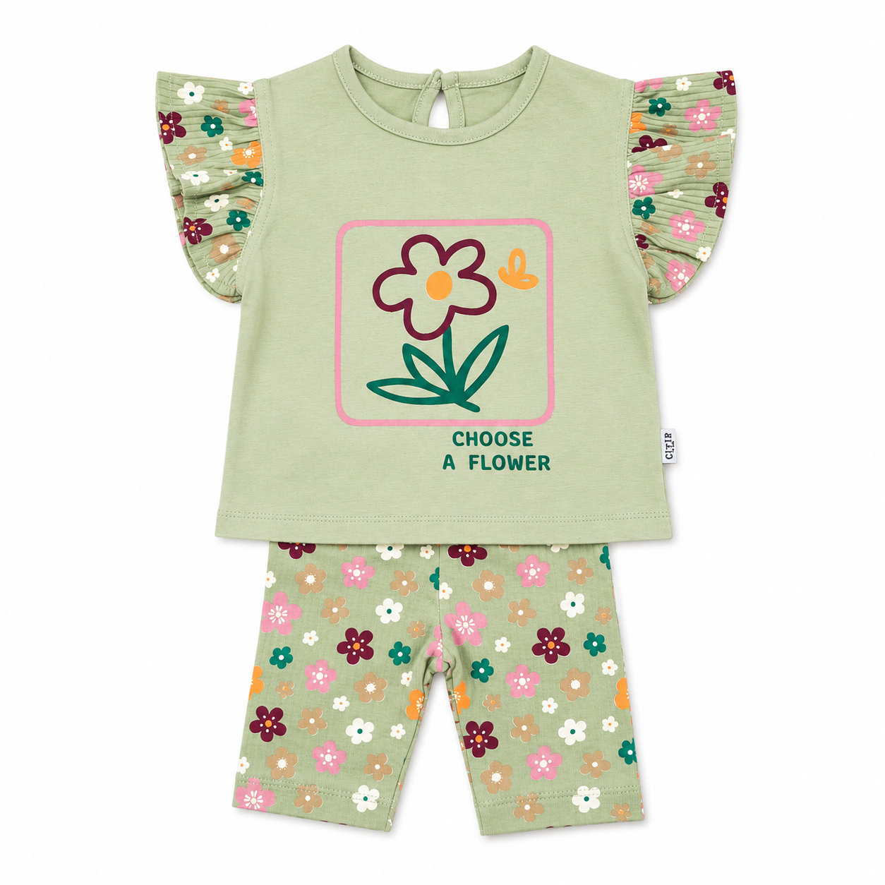 Girls Floral Cotton Set 2-Pieces