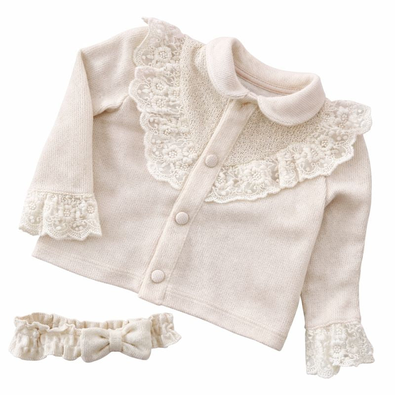 Newborn Girls Soft Wool Set – 2 pieces
