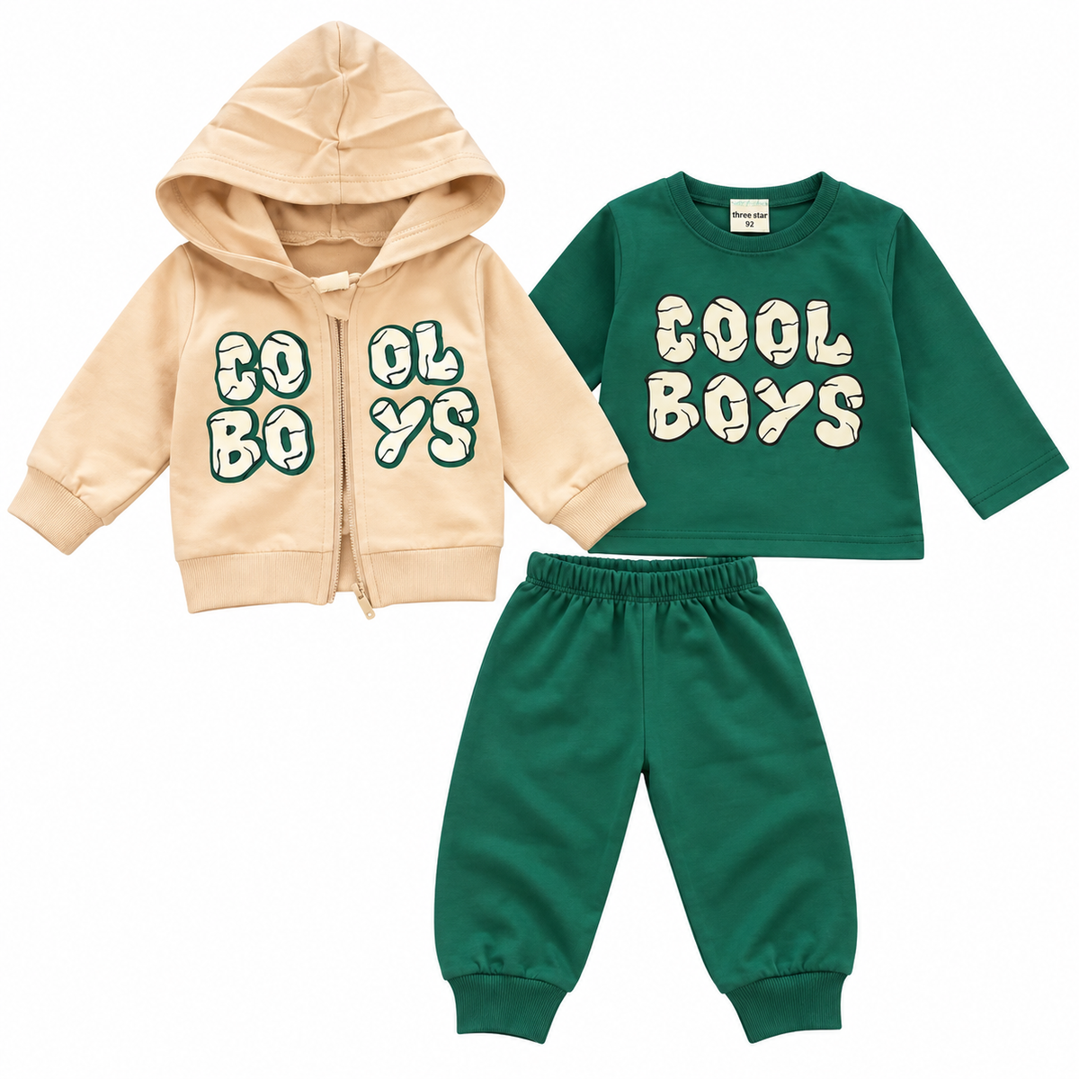 Baby Boys Cool Boys 3-Piece Tracksuit Set