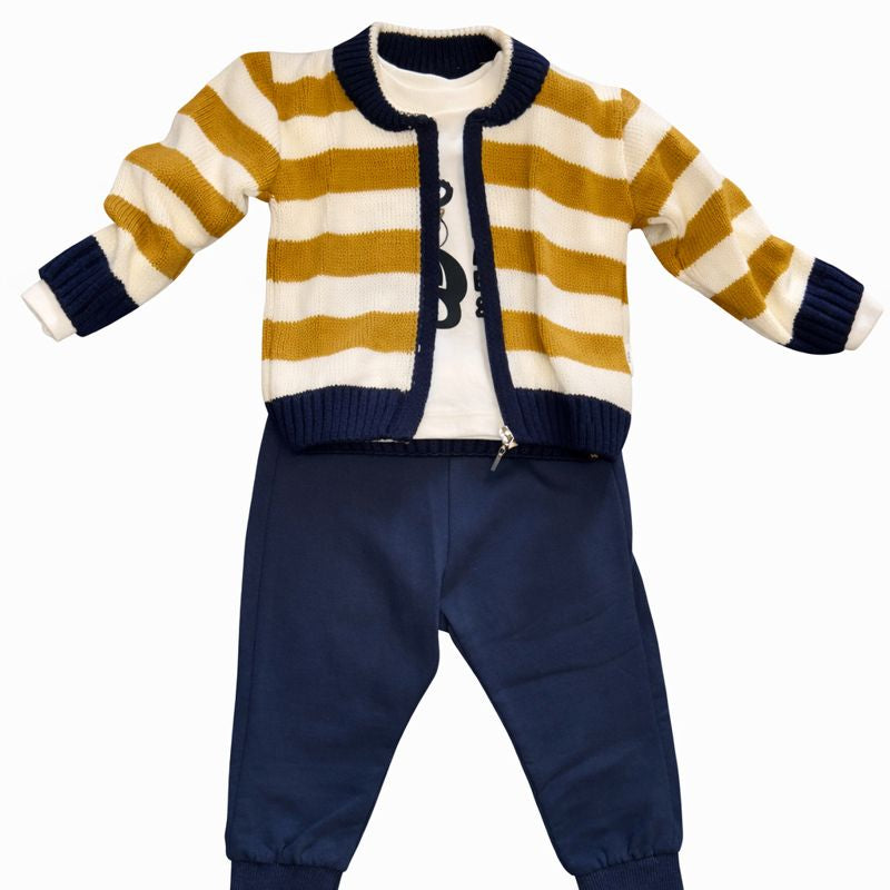 Panda Sweater Boys Set  – 3 Pieces