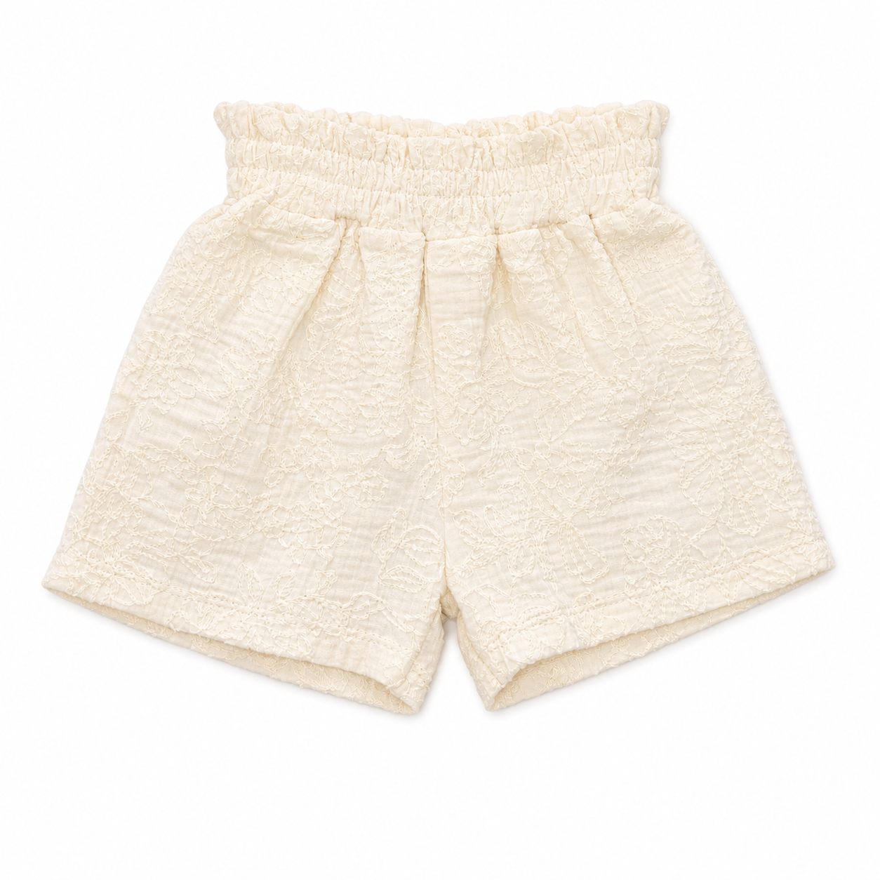 Creamy Shorts and Pink Blouse Set 2-Pieces