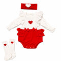 Cute Girls Romper Set – 3 Pieces