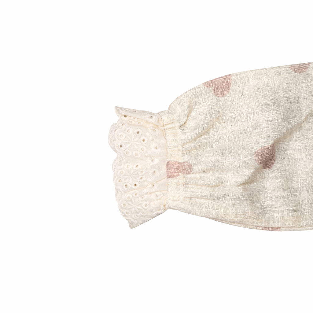 Beige Linen Heart Dress