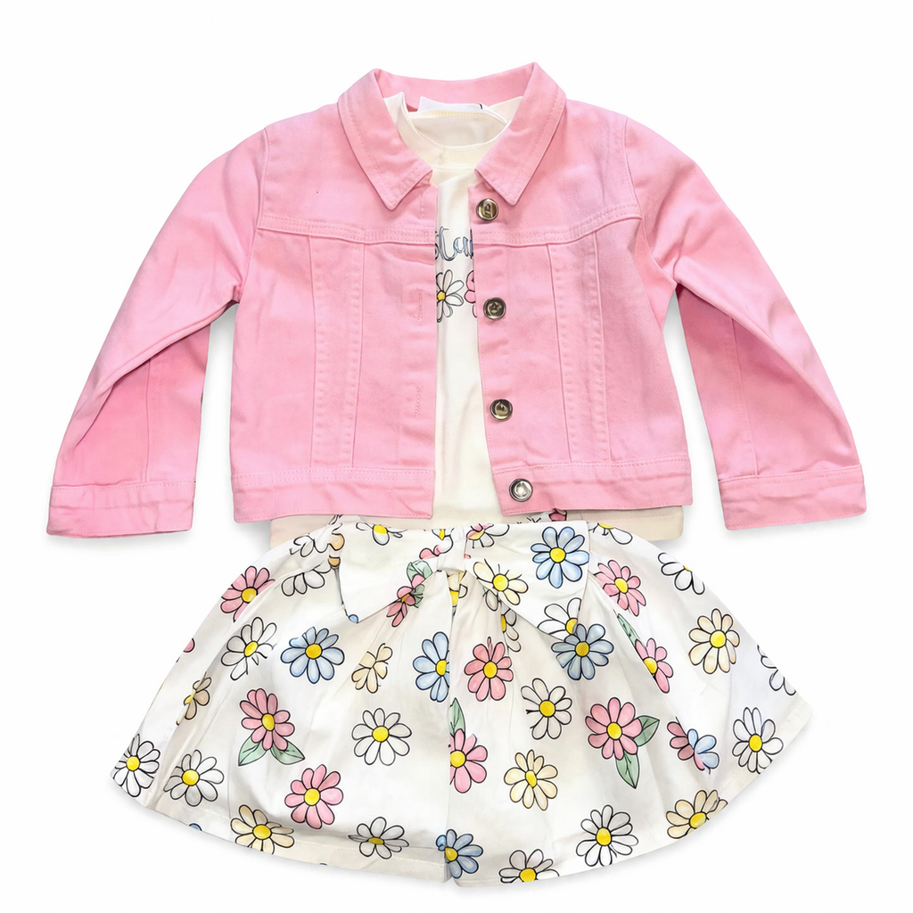 Girls 3-Piece Spring Floral Set