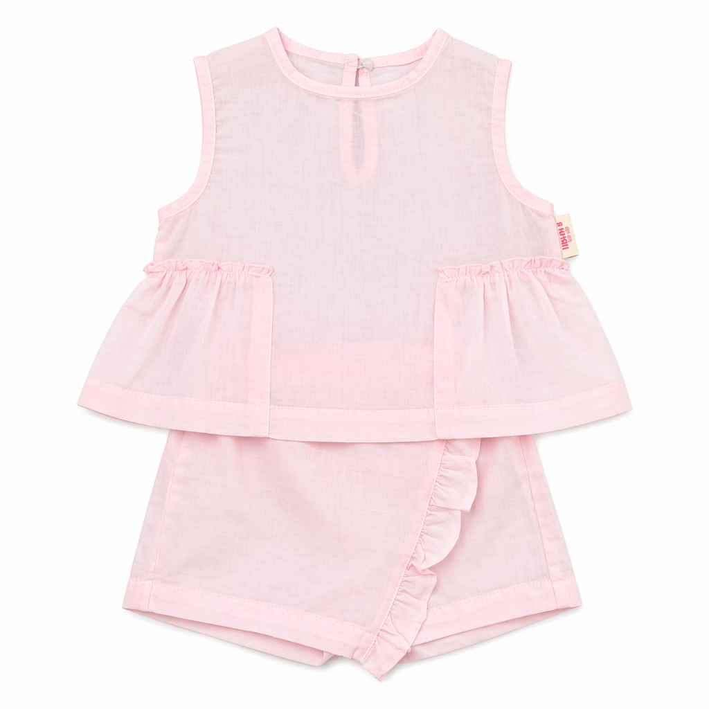 Baby Girls 2-Piece Linen Set
