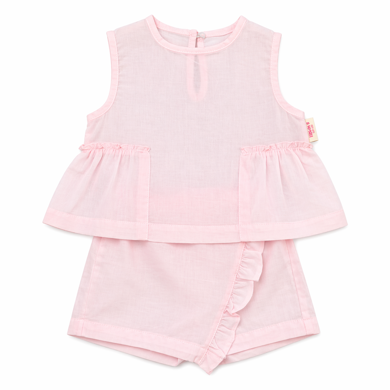 Baby Girls 2-Piece Linen Set