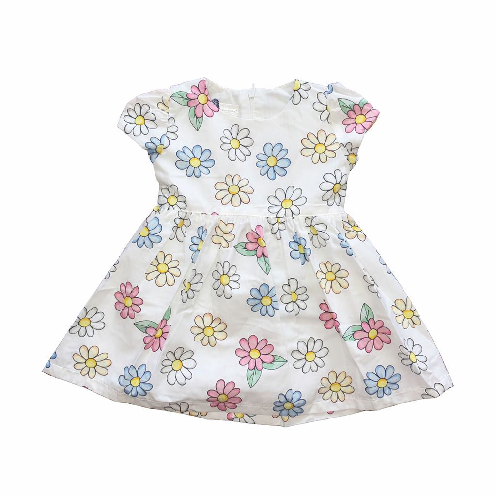 Girls Floral Dress Set with Cardigan